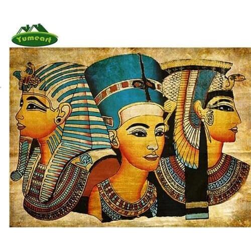 Diamond Painting Religion Ancient Egyptian Pharaoh Resin Crafts Rhinestone Diamond Embroidery Mosaic Painting Home Decoration