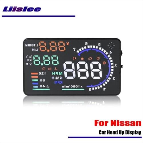 For Nissan Quest/Rogue/Sentra 2009 2010-2018 2019 Car OBD HUD Warning Head Up Display Driving Screen Projector Reflecting