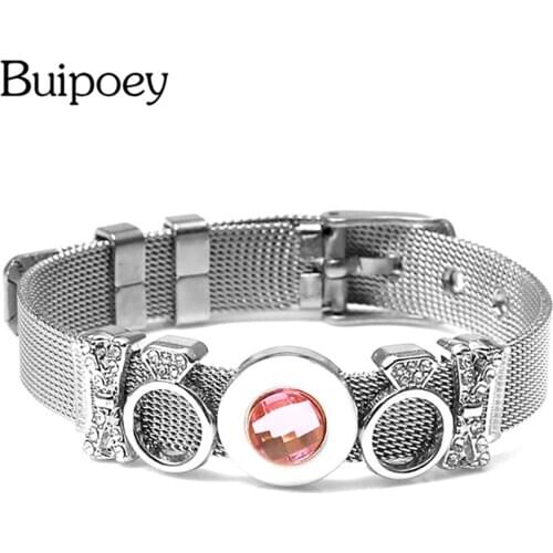 Buipoey Stainless Steel Charms Bracelets For Women Original Fine Infinite Star Mesh Bracelets Women Bangle Gift Men Jewelry