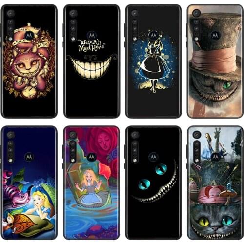 Alice in Wonderland For Motorola One Marco Hyper Fusion Plus G9 G8 G 5G E7 E6 Edge Plus Play Power Lite Phone Case