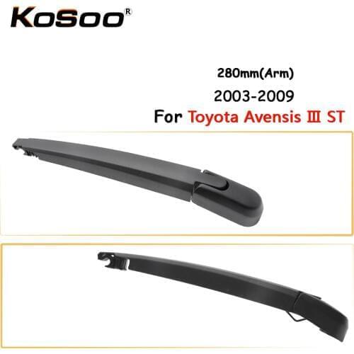KOSOO Auto Rear Car Wiper Blade For Toyota Avensis 3 ST,280mm 2003-2009 Rear Window Windshield Wiper Blades Arm,Car Accessories