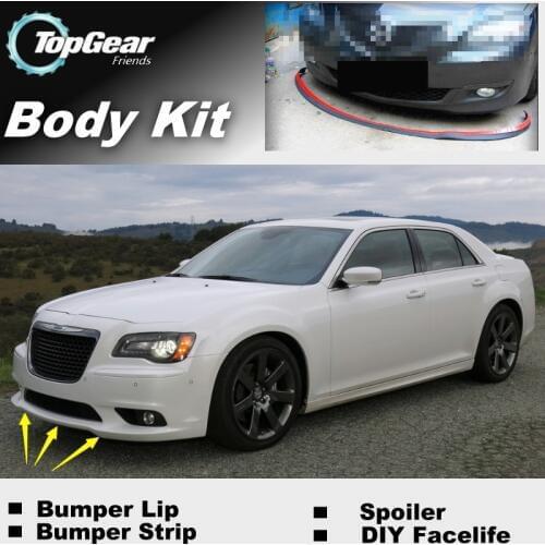 Bumper Lip Deflector Lips For Chrysler 300 300C For Lancia Thema Front Spoiler Skirt For Fans Car Tuning View / Body Kit / Strip