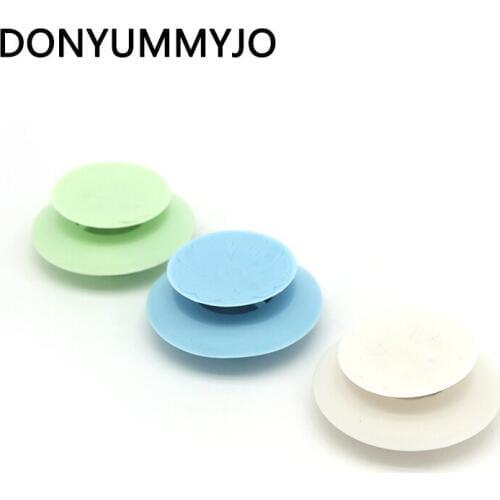 DONYUMMYJO 20pcs/bag Kitchen Silicone Bath Tub Sink Floor Drain Plug Kitchen Basin Floor Laundry Water Stopper Drains