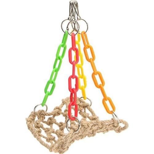 Dorakitten 1pc Small Pet Hanging Toy Bird Chew Toy Parrot Parakeet Budgie Cockatiel Cage Hammock Swing Toy Bird Nest Hanging Bed