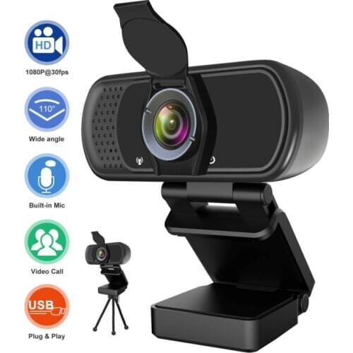 Full HD 1080P Webcam USB Web Camera With Microphone Manual Focus Mini Video Camera For Computer PC Laptop Rotatable WebCamera