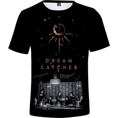 Kpop T-shrit 3D Printed Dreamcatcher T-shirts Women/Men Fashion Summer Short Sleeve Tshirts Hot Sale Casual Tops Tees Clothes