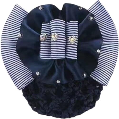 Hotel Waiter Headdress Hair Net Bun Korea Stewardess Nurse Bank Hair Network Snood Flower Costume Dish Hair Net Pocket Headdress