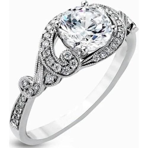 Huitan Womens Rings Fashion Jewelry for Wedding Modern Design Stylish Female Accessories for Party Proposal Engagement Rings