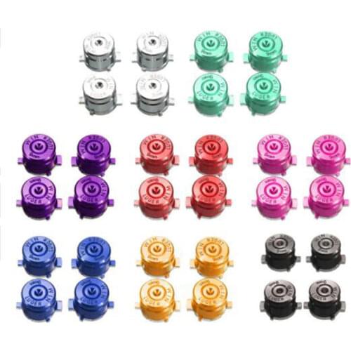 Metal Bullet ABXY Button Joystick Thumbstick Caps Replacement Part Sony Playstation Dualshock 3 4 PS3 PS4 DS4 Gamepad Controller