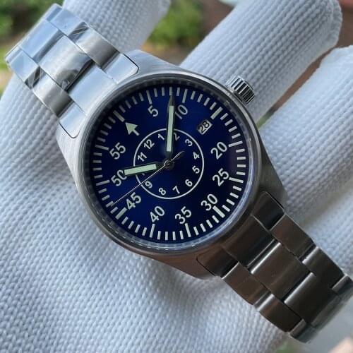 STEELDIVE SD1940T Mens Pilot Watch 200M Water Resistant Sapphire Crystal 39mm Automatic Watches Mechanical Wristwatches