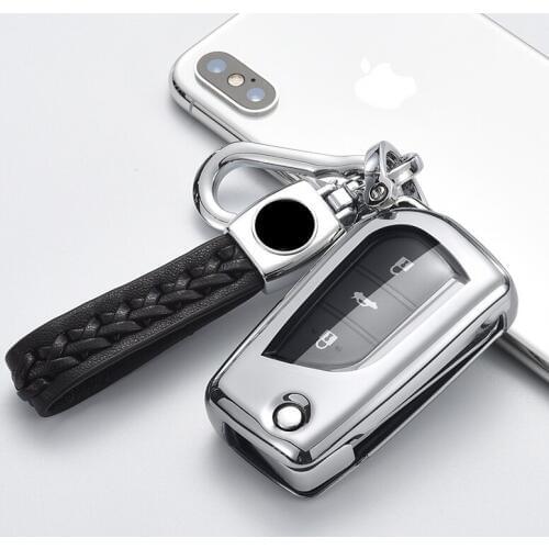 New PC+TPU Car Remote Key Case Cover Shell For Toyota Auris Corolla Reiz Avensis Verso Yaris Aygo Rav4 Scion TC IM 2017 2016