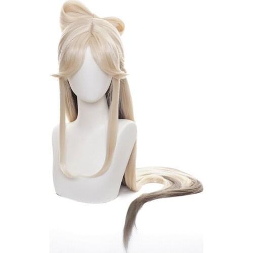 Game Genshin Impact Cosplay Halloween Ningguang Cosplay Wig Genshin Impact Ning guang Cosplay Hair