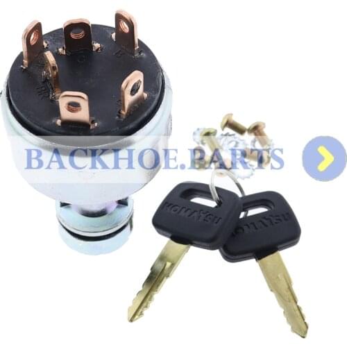 Ignition Switch 20Y-06-24681 for Komatsu PC15MR-1 PC20UU-3 PC45MR-1 PC58UU-3 PC60-7 PC70-7 PC78US-6