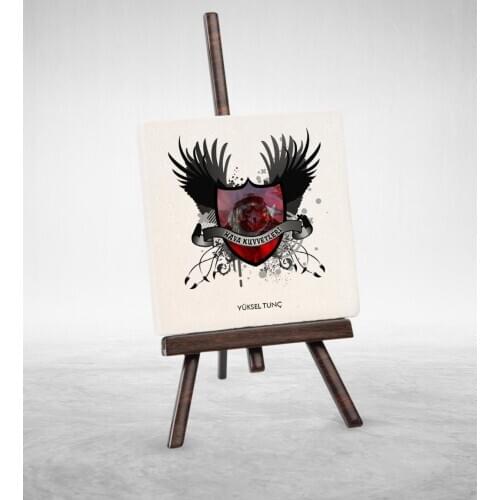 Personalized Professional Air Force Şovaleli Natural Stone