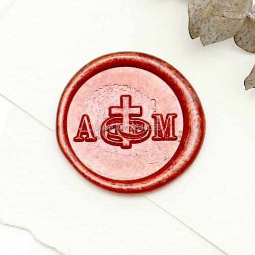 Custom wedding rings Two initials Wax Seal Stamp,Custom Wax Seal Stamp Kit,personalised wedding invitation seals,wedding gift