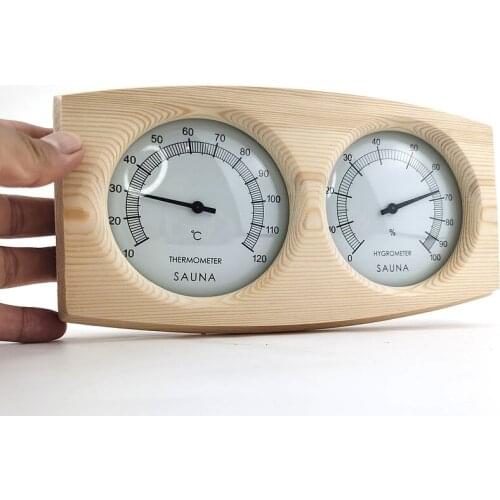 Hot Sale Wood Sauna Hygrothermograph Indoor Thermometer Hygrometer Humidity