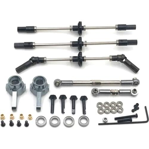 WPL B16 B36 RC Car spare parts metal upgrade front middle rear axle steel tooth universal joint