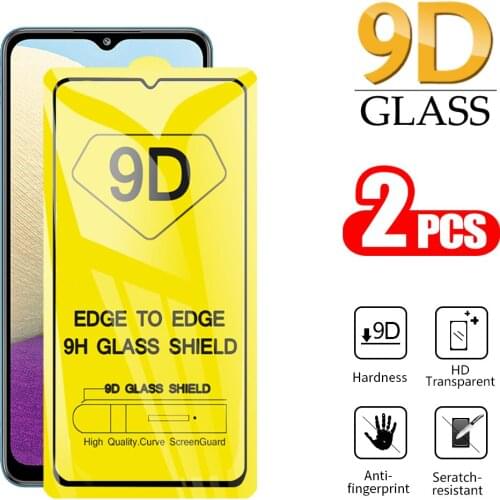 2PCS Screen Protector For Samsung Galaxy A02 Tempered Glass Film For samung samung samsun A12 A02 A32 Full Cover Glass film