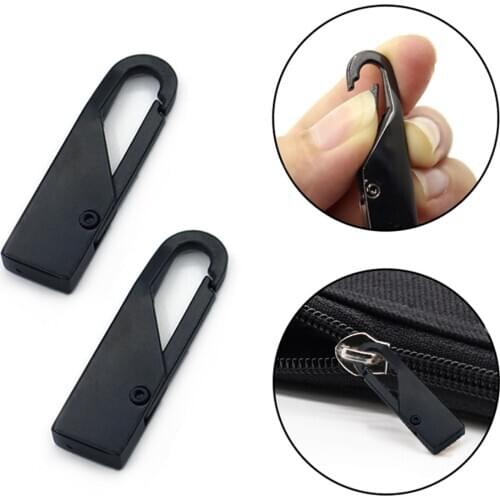 2pcs zippers puller Tab Replacement Metal Zipper for clothes Zipper Extender Tab Fixer Zipper Sliders for Luggage Cloths Jacket