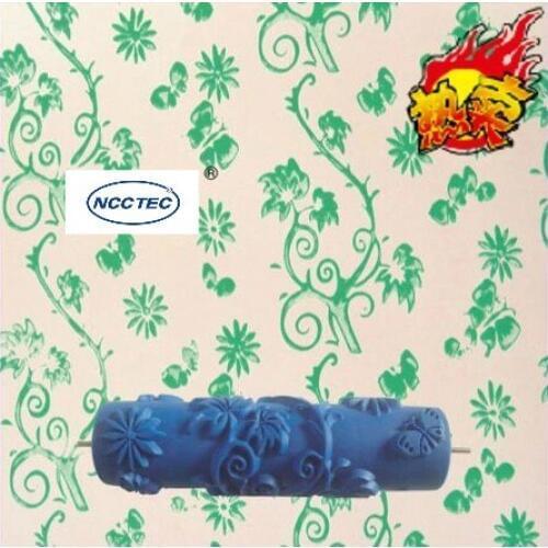 7'' NCCTEC Liquid wallpaper soft rubber paint roller FREE shipping 180mm paint print embossed coating drum diatom ooze tools