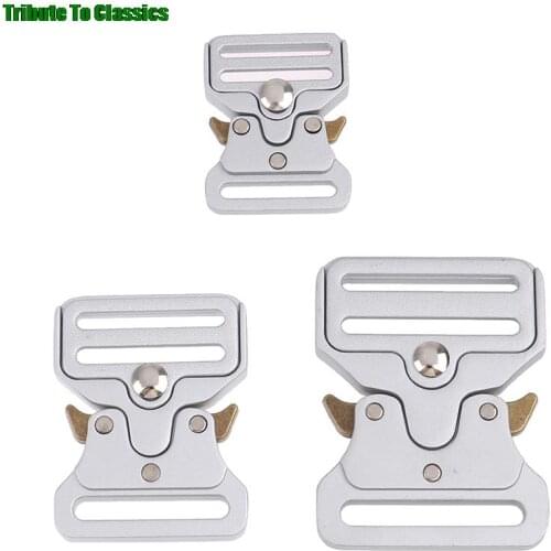 1pc Metal Strap Buckles For Webbing DIY Bag Luggage Clothes Accessories Clip Buckles Quick Release Tactical Belts Metal Buckl