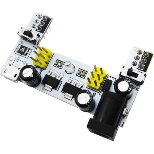 10pcs MB102 DC 7-12V Micro USB Interface Breadboard Power Supply Module 2 Channel Board