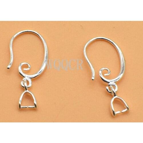Boutique 925 Silver Jewelry Accessories DIY Smooth Surface Hook Earrings Components for Women Jewelry Making Supplies 10 PCS