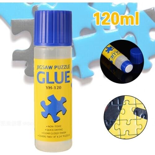 120ml Safe Clear Glue Stick Papers Jigsaw Puzzle Conserver Glue Tool Non-Toxic Self Apply Fast Dry for Puzzle Hobbyist Collector