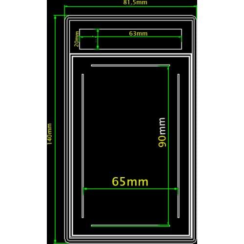 2pcs Trading Card Slab Game psa Star Card Identification Box Slab Sleeves Toploader Acrylic Material