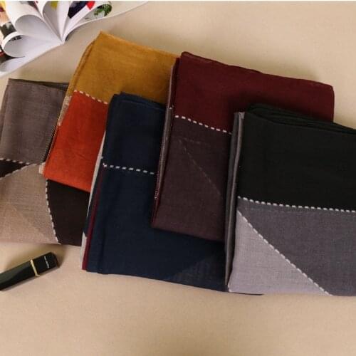 2017 Women Fashion Printe Shawls Geometric Cotton Hijabs Viscose Muslim Head Wraps Headband Scarves 180*90cm 10pcs/Lot Wholesale