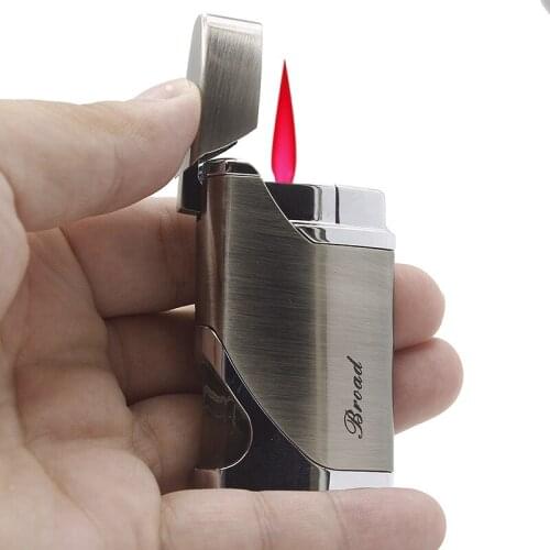 2021 Creativity Windproof Visible Gas Window Turbo Butane Gas Boutique Men Business Style Lighters Cigarette Cigar Ignition Tool