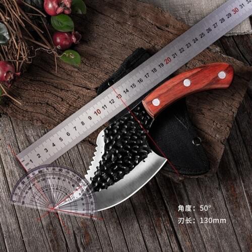 5 inch Hand Forging Kitchen Boning Knife Vegetable Cutter Meat Cleaver Killing Fish Slaughtering Chef Knife Cooking Tools