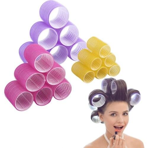5 Size Hairdressing Home Use DIY Magic Large Self-Adhesive Hair Rollers Styling Roller Roll Curler Beauty Tool