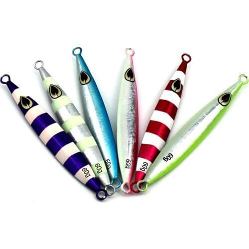 5PC 60g Metal Lead Fishing Lure Jig Super Hard Bait Artificial Blade Jigs Wobblers 12.3cm Lead iron fish bait Fishing Tackle