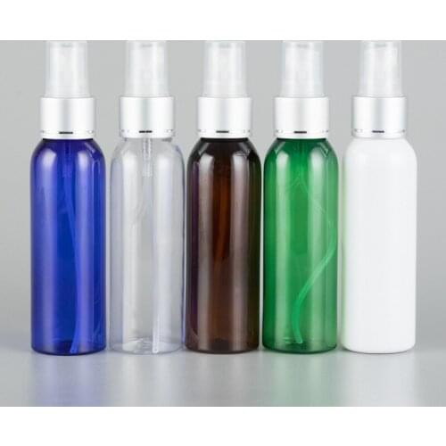 50pcs 60ml Empty Mini Refillable Perfume Spray Cap Container Lotion Bottles for Liquid Storage Empty Small Sample Plastic Bottle