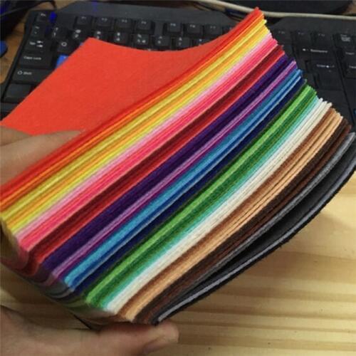 60Pcs/lot colorful Cloth Non Woven Felt DIY Sewing Dolls Crafts Pattern Material Bundle Home Decor Kindergarten felt Cutting