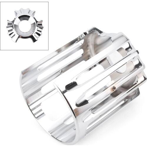 GZYF CNC Aluminum Chrome Edge Oil Filter Cover Trim For Harley Davidson Electra Glide