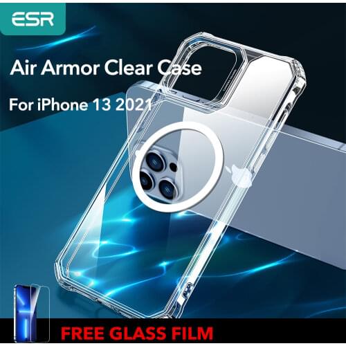 ESR for iPhone 13 Case Clear for iPhone 13 Pro Max Case Air Armor Cover for iPhone 13 Magnetic Crystal Pure Tough Hard Case