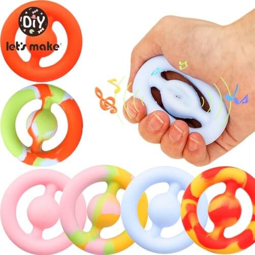 Childrens Silicone Squeeze Unzip Toy Finger Hand Grip Stress Reliever Circle Stress Ball Anti-stress Decompression Gifts Toys
