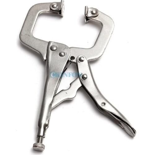 DHL 20PCS 6'' C-Clamp Vise Grip Locking Plier Wrench Welding Metal Steel Regular Tip 150mm