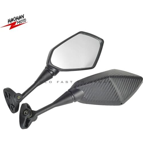 For Kawasaki Versys Z800 Ninja ZX-10R 250SL 650R ZX-14 H2R Mirror Motorbike Scooter Rear View Mirror Carbon-Look