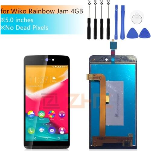 For Wiko Rainbow Jam LCD Display Touch screen digitizer Assembly for Wiko Rainbow Jam 4gb +tools repair parts