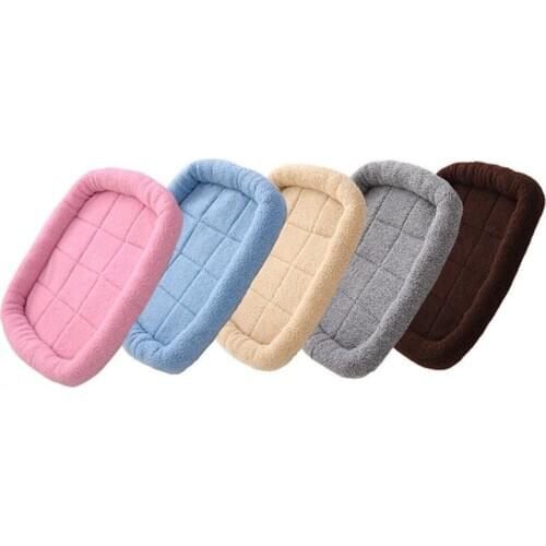 Dog House Many Colors Winter Warm Pad For Small Dogs Solid Pet Supplies Bed Mats Lamb Cashmere Convenient Bed Mats Tow Size