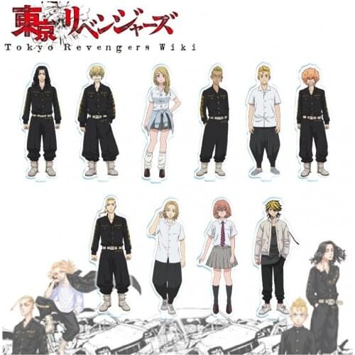 Anime Tokyo Revengers Figure Acrylic Stand Cosplay Hanagaki Takemichi Ken Ryuguji Haori Model Action Figures Decoration Prop New