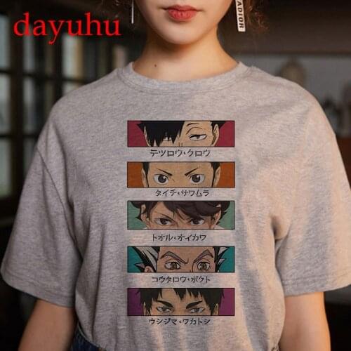 Haikyuu T Shirt Men/women Oya Oya Oya Kuroo Bokuto Manga Shoyo Volleyball Creative Tshirt Unisex Anime Cartoon Graphic Tees Male