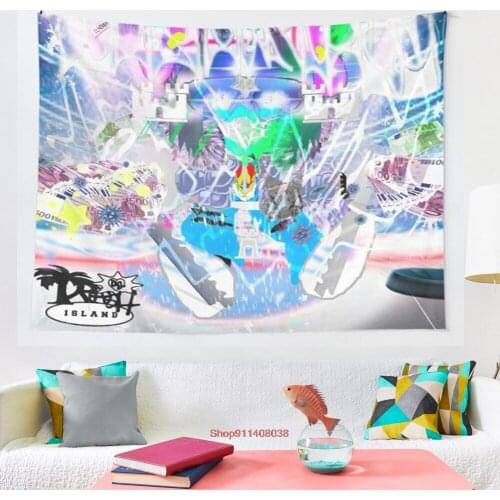 ICEDANCER Bladee tapestry Boho Tapestry Wall Hanging Tapestries Bedspread Wall Art Blanket Throw Towel Window Curtain