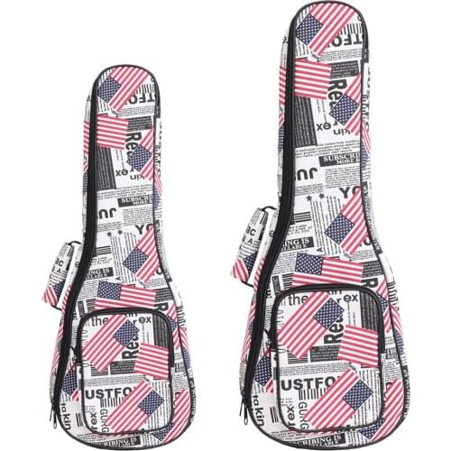 Finest Canvas 21inch/23inch/24inch Ukulele Storage Bag Holder Backpack