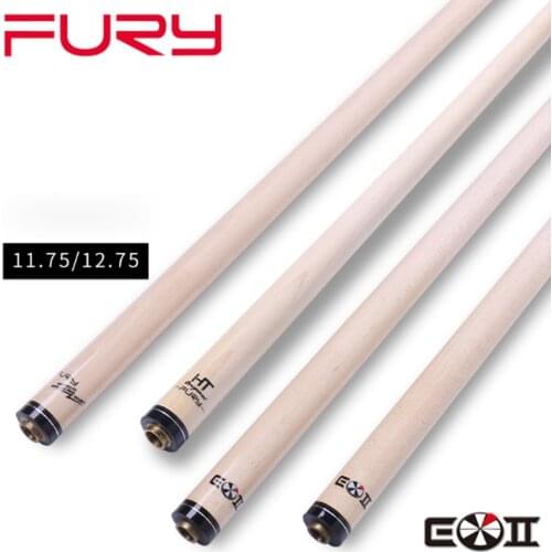 NEW High Grade FURY Billiard Pool Cue Stick Only 11.75mm 12.75mm Solid Wood Shaft /10 pcs Splicing Wood Options China