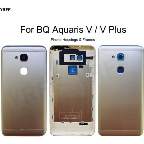 For BQ V Phone Battery Housings Frames For BQ Aquaris V Plus Battery Back Cover Door Housing Plastic Case Accessories