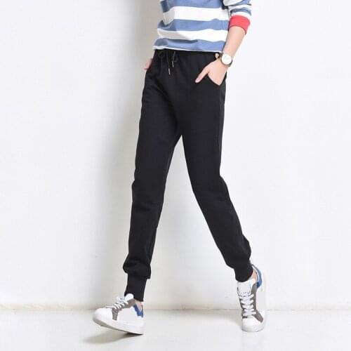 MRMT 2021 Brand Spring Autumn Womens Trousers Cotton Pants Thin Knitting Who with Bound Feet Pants for Female Loose Trouser